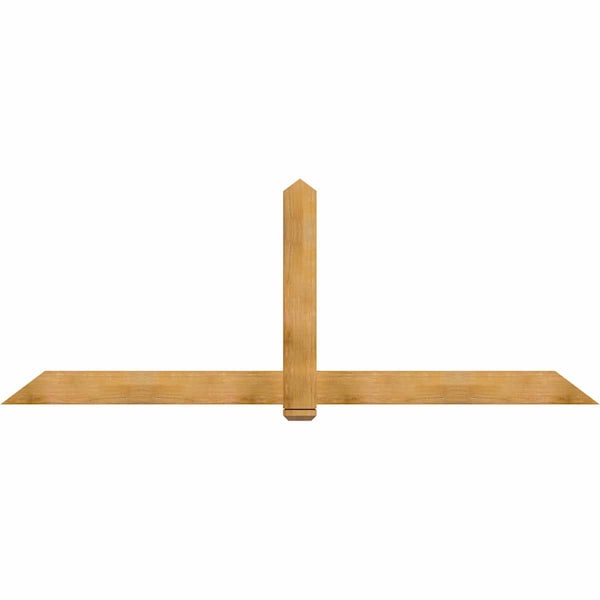 Ekena Millwork Eugene Rough Sawn Timber Gable Bracket, Western Red Cedar, 108"W x 40"H x 2"D x 6"F, 9/12 Pitch GBW108X40X0206EUG00RWR - main